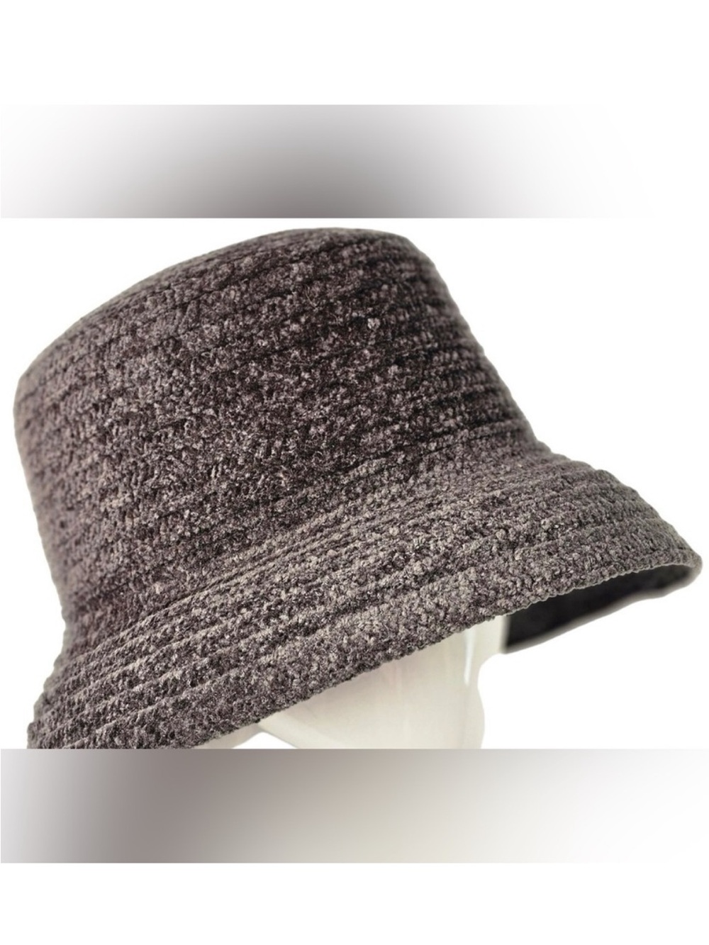 Betmar NY Bucket Hat Gray Woven Poly Acrylic Blend Womens 75th anniversary